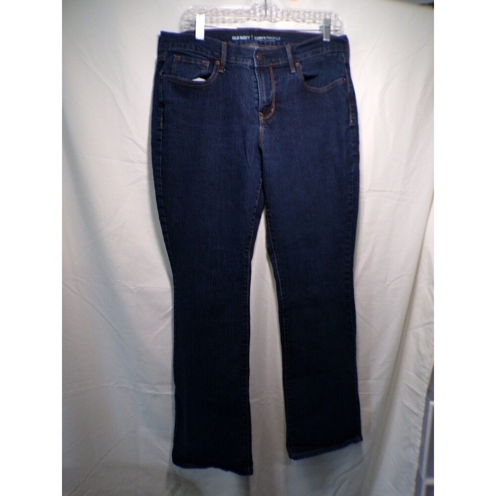 Old Navy Curvy Profile Women's Dark Wash Bootcut Jeans Size 12 Mid Rise